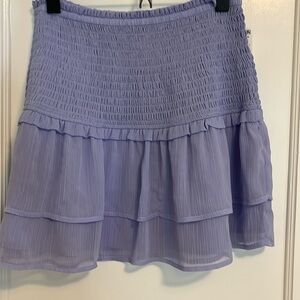 Bar III lilac tiered ruffle skirt